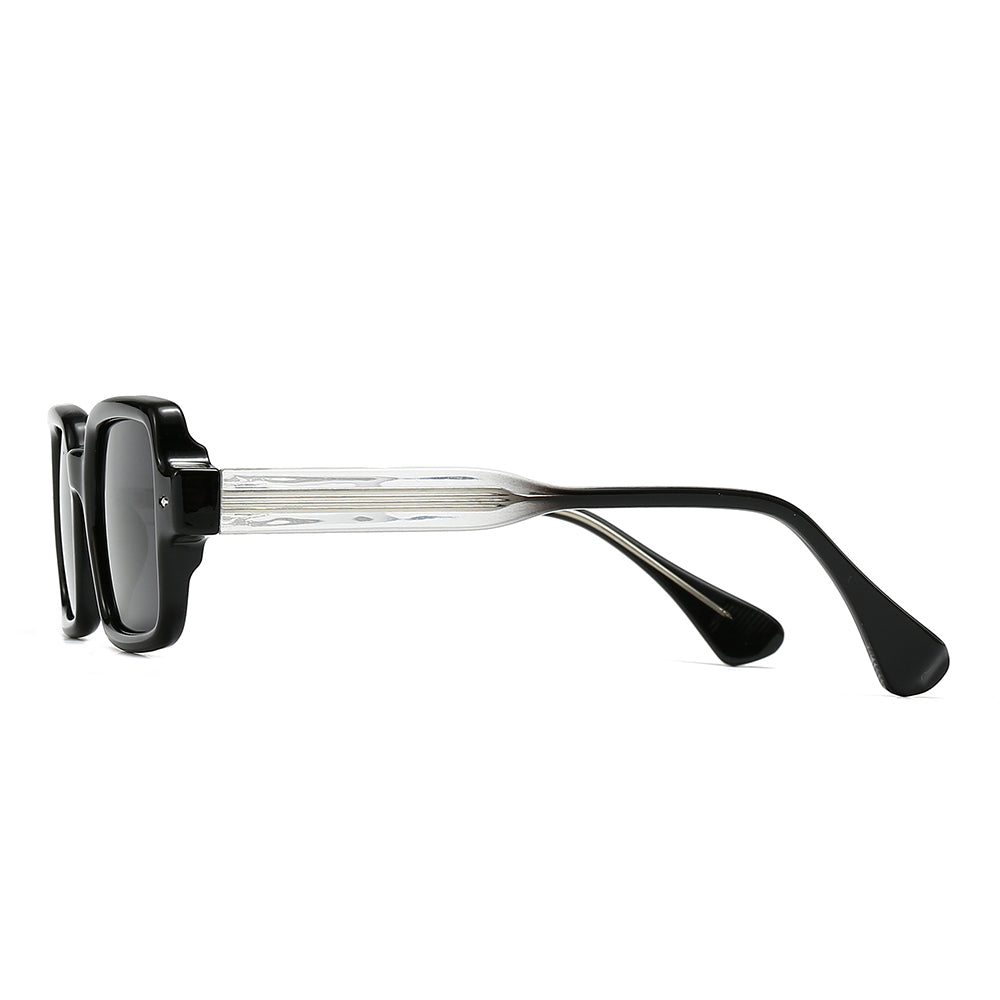 Square 90s Retro Clear Sunglasses