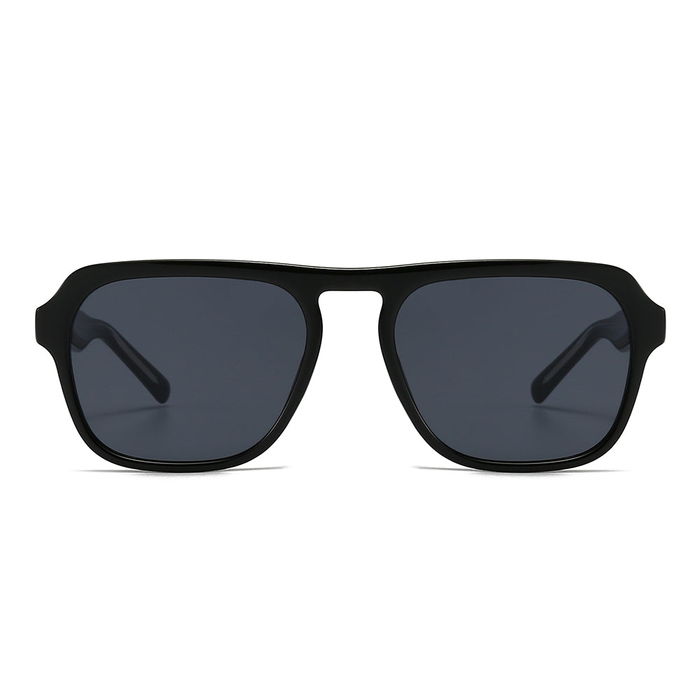 Acetate Aviator Tinted Sunglasses