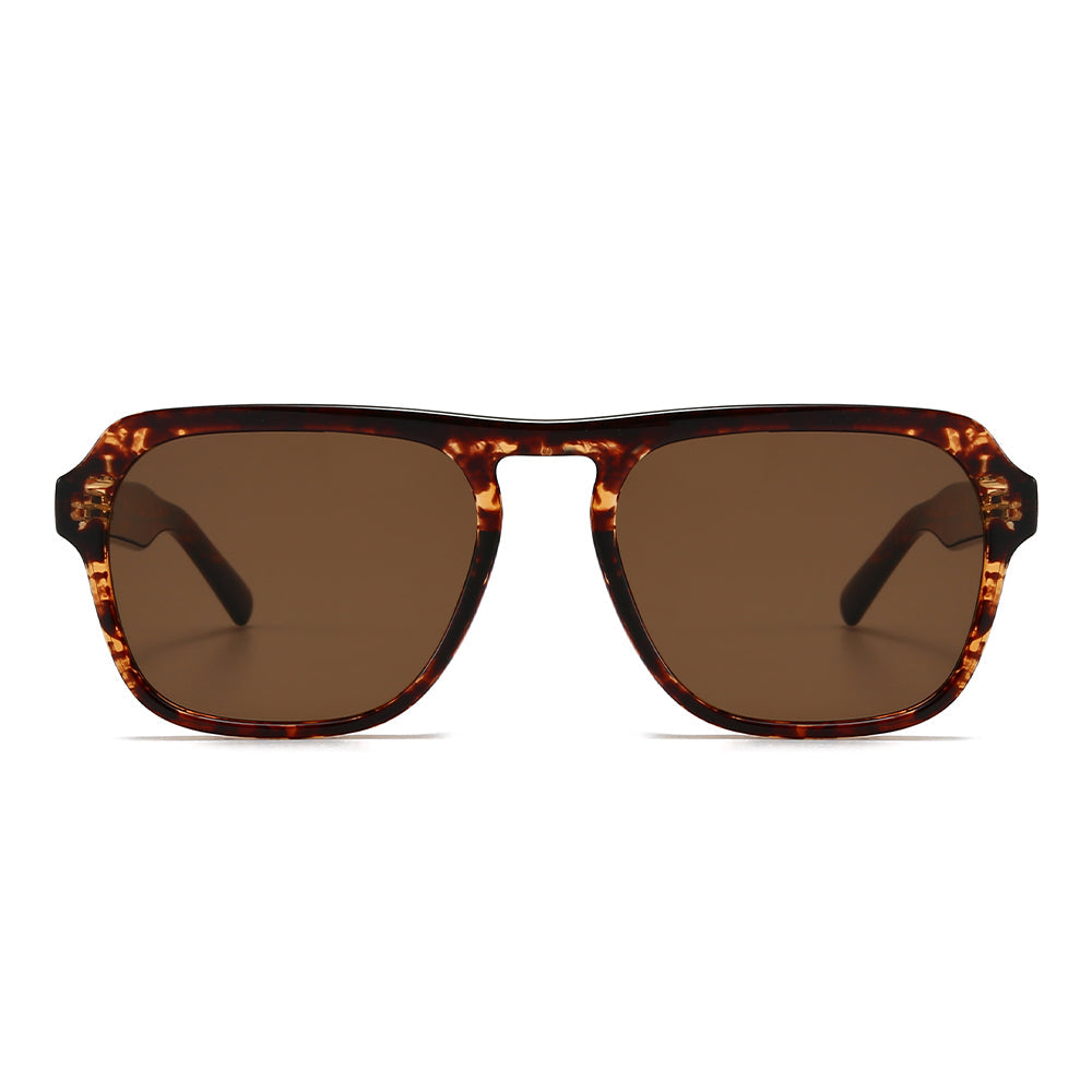 Acetate Aviator Tinted Sunglasses