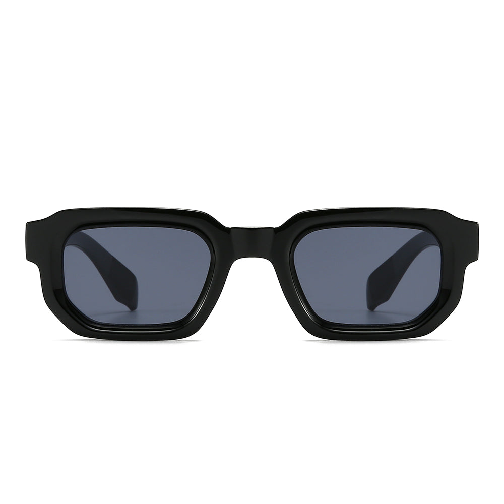 Acetate Rectangle Full-Rim Tinted Sunglasses