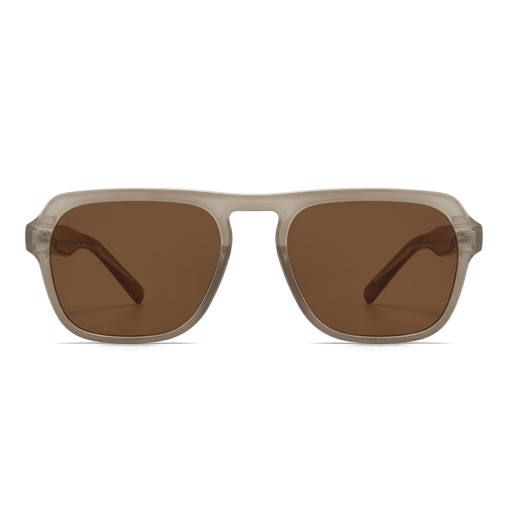 Acetate Aviator Tinted Sunglasses