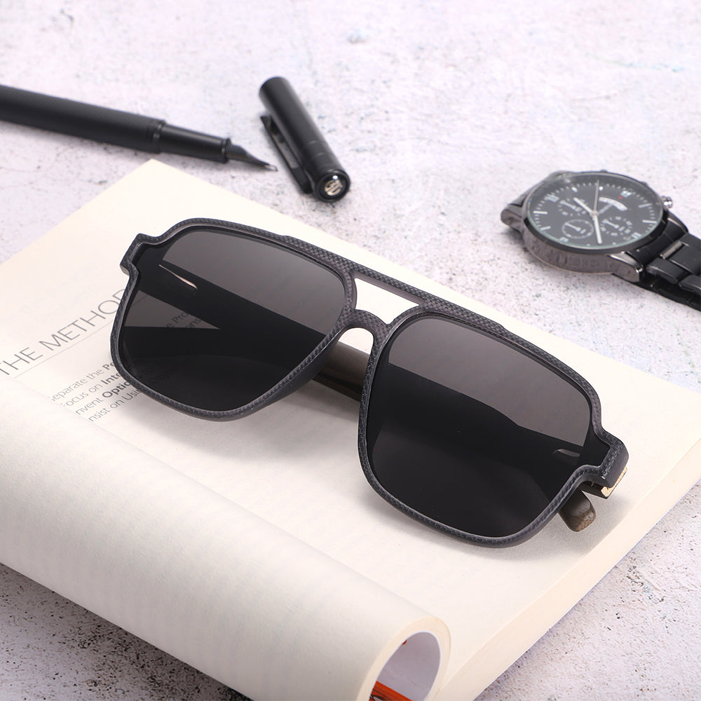 Black Oversized Aviator Sunglasses